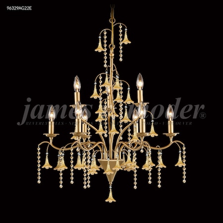 James R Moder Murano Collection 9 Arm Chandelier 96329AG2EW-97